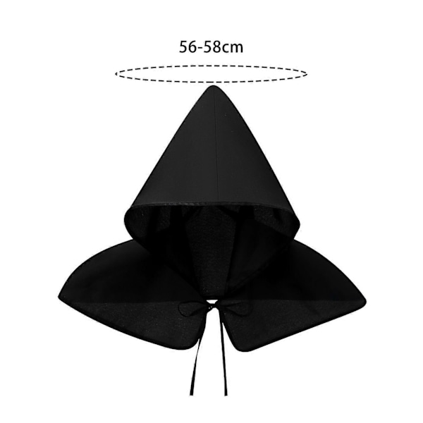 Halloween Hat Retro Steampunk Cosplay Hat Snørelukning Sjal Hætte Troldmand Troldkvinde Rollespil Spøgelseshus Karneval Party Kostume