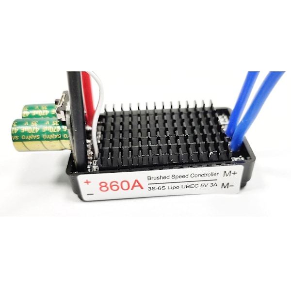 Hög effekt 12v-24v Vattentät Bidirektionell Rc Esc Borst Esc För Rc Bil Och Båt 640a