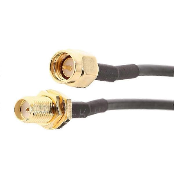20M Antenneforlængerkabel RP-SMA Han til Hun LAN Router Antenneadapter