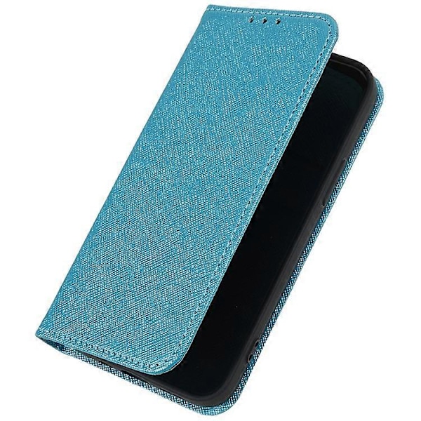 Kompatibelt Skal för Nothing Phone (3a) Fodral Korsstruktur Läder Telefonskydd Dold Magnetisk Azure