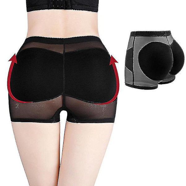 2kpl Naisten Butt Lifter Shaper Booty Enhancer Shortsit Vyöt Hip Enhancer Control Alusvaatteet 2PCS black XL