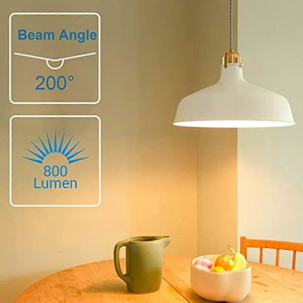 6-pack Dimbar Bajonettlampa 9W 900LM LED-lampa Varmvit 2700K 60W Ekvivalent B22 Sockel Energibesparande Lampor Bajonett