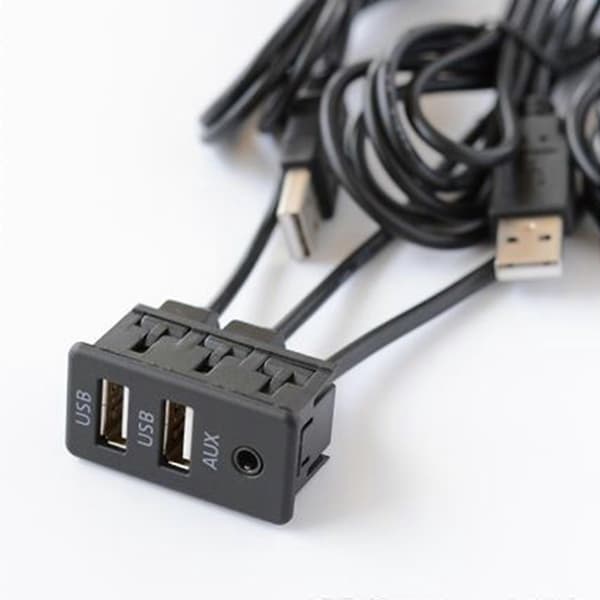 Lastebil Bil Dash Flush Mount USB 3.0 Port Panel Dobbel USB Forlengelseskabel