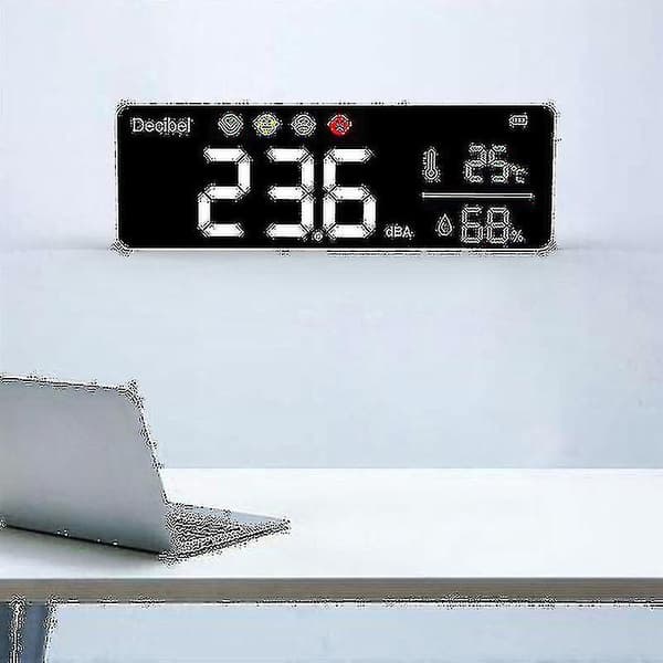 Dm1306d Digital Decibel Sound Meter Smart Wall Mounted Noise Detector(,)