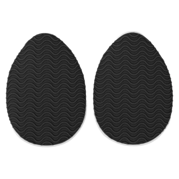 Skridsikre Sko Grip Pads Runde Tå Selvklæbende Slidstærk Sålbeskytter til Høje Hæle Støvler Sandaler Sort