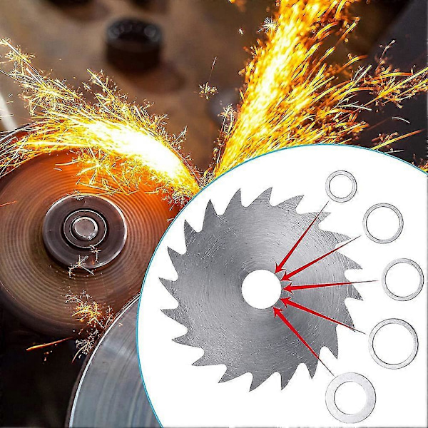 20 stk Sagbladhylser Sett Sagblad Adapterring Sagblad, for Sagblad, Blad Innvendig Hull Konvertering