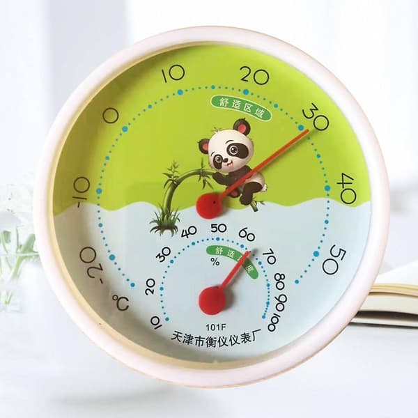 Bordsplacerad analog termometer hygrometer för inomhusbruk, hem, babyrum, hög noggrannhet