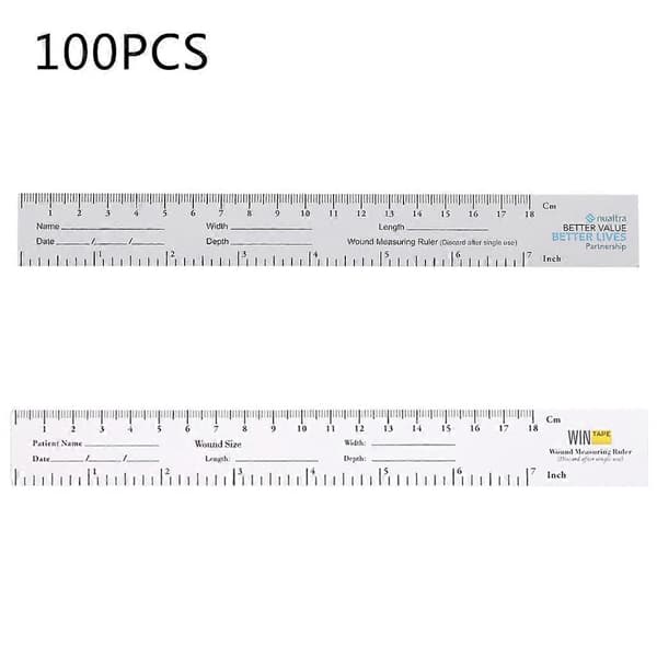 Pappersmåttband Sår Mätningslinjaler Utbildning Används Mätning 100-pack