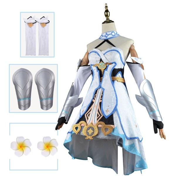 Peli Genshin Impact Lumine Cosplay -asu Anime Cosplay Halloween -asut Naisten Venti-asu Täysi set univormu M