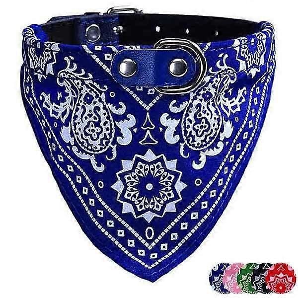 2 cm säädettävät lemmikkien ruokalaput, kaulukset, kolmion muotoinen sideharso, bandana, kuolainliina, kaulus lemmikkikissoille ja -koirille, ruokintaan ja puhdistukseen - Koko L (sininen)