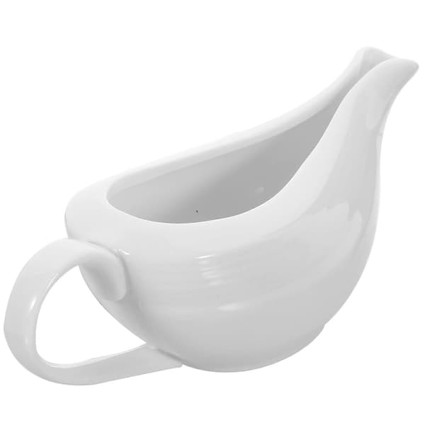 Keramisk Sovsekande Saucier Restaurant Servering Hvid 16.50X6.50X6.50CM 1 Sæt