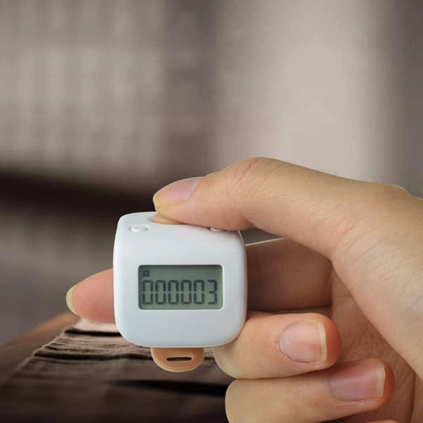 Mini Handräknare Tålig Fingerring Lättviktig Böne-räknare Klicker