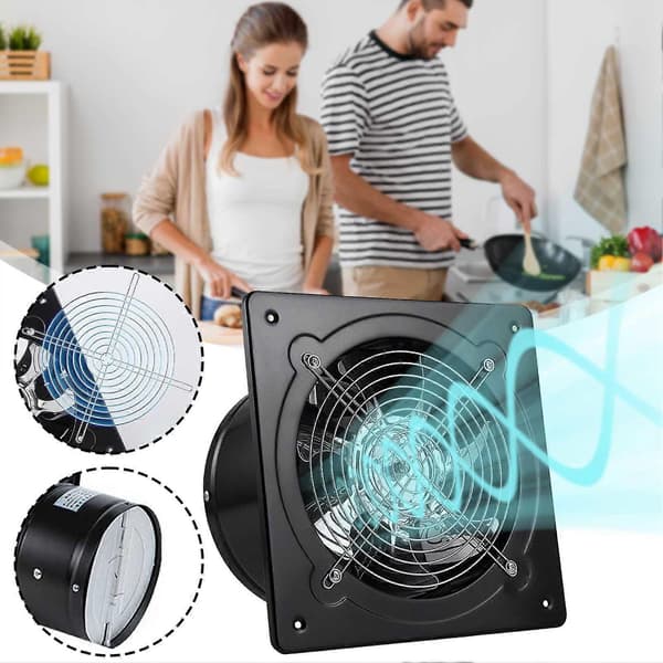 Lavtstøjende udsugningsventilator til hjemmet