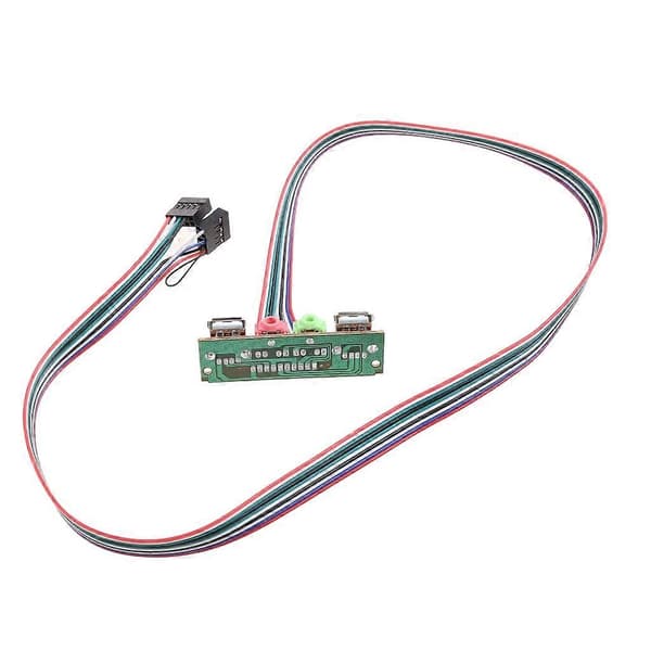 6.8CM PC Computer Kabel & Stik Kabinet Frontpanel USB/ Audio Front USB 2.0