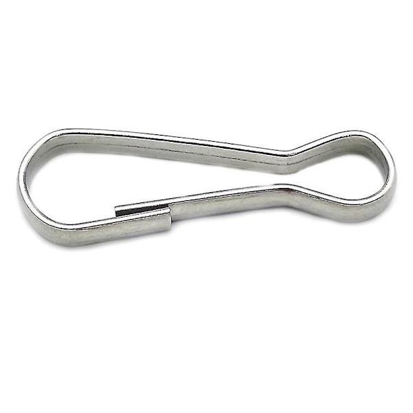 10 st Rostfria Flaggstångsklämmor 5cm Premium Båt Flaggstång Snäppkrokar Kraftiga Fjäder Snäppklämmor Metall Fjäder Snoddklämmor