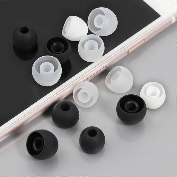 Ørepropper Bløde silikone ørepropper til in-ear hovedtelefoner Indvendigt hul 3,8 mm