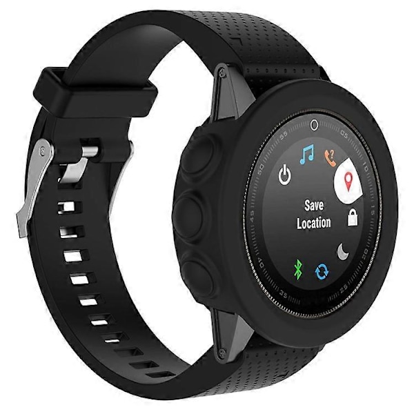 Silikon Mjuk Ram Skyddsfodral Kompatibelt För Garmin Fenix 5S/5S Plus Black