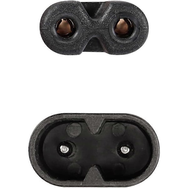 30 cm IEC 320 C7 til C8 strømkabel med bryter
