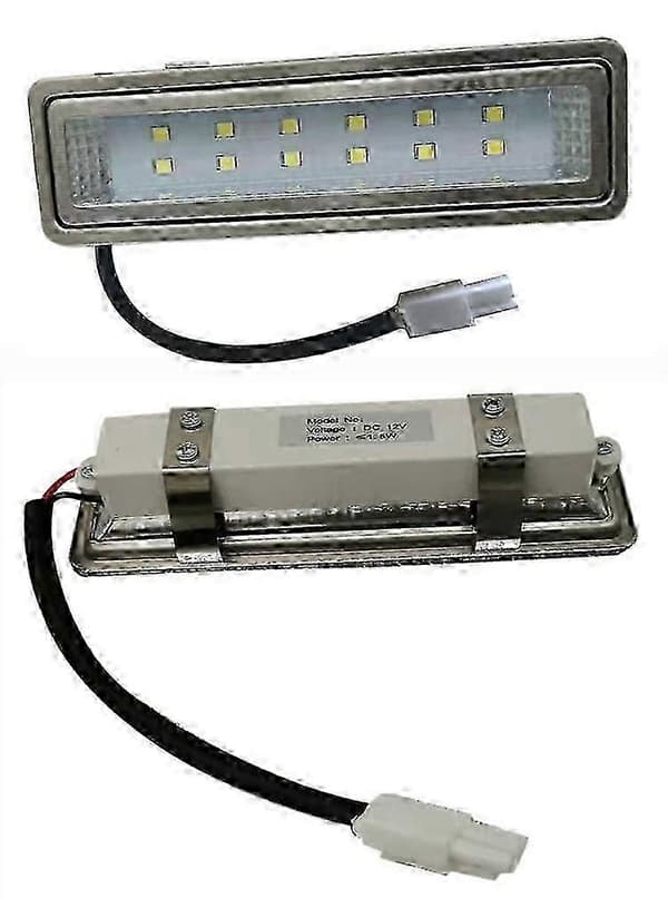 2-delt rektangulær emhættelyspanel 15W 120mm 12V DC 230V Ventilationspære Køkkenfilterlampe 20W Halogenækvivalent