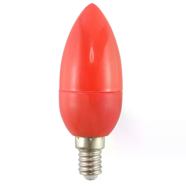LED Lys Lyspærer Rød Lykkelampe Gudelys Energibesparende Lys E14