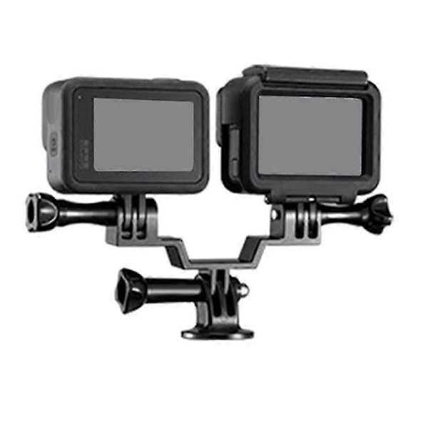 Kamerankiinniketeline Kaksoisjalusta Tripod-sovitin Laajennus GoPro Hero 10 9 8 7 6 Urheilulle