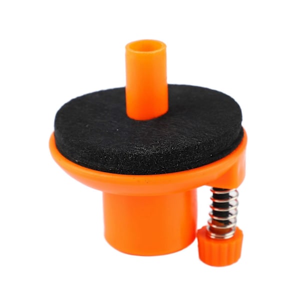 6 cm symbaaliteline rumpusettiin, symbaalin tuki, kumisymbaalipidike, lyömäsoittimen lisävaruste, oranssi