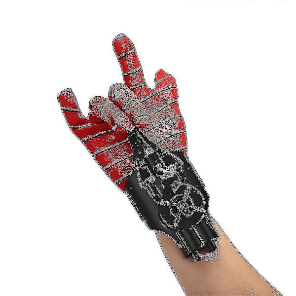 Web Shooters, Spindelsilkeskyttare för Barn - USB-Laddning, Repskyttare Superhjälte Skytthandskar Armbandsleksak Cosplay Skyttare Armbandstillbehör