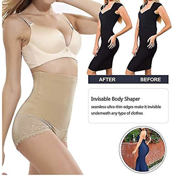 Kvinnor Butt Lifter Shapewear Hög midja Tummy Control Body Shaper Trosa Midja A