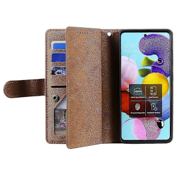 Til Motorola Moto G35 5G Etui PU Læder Telefon Cover med Lynlås Pung 9 Kort Slots Edition d