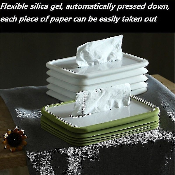 Kreativ Silikon Elastisk Lyftande Bil Tissue Box Restaurang Soffbord Vardagsrum Hushållspapper