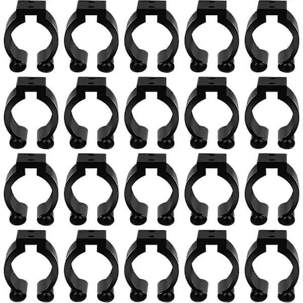 20 stk. fiskestangsholderclips, vægmonteret fiskestangsholder, stick clip opbevaringsclips klemmer rack organizer, fiskestang rack til garage billia