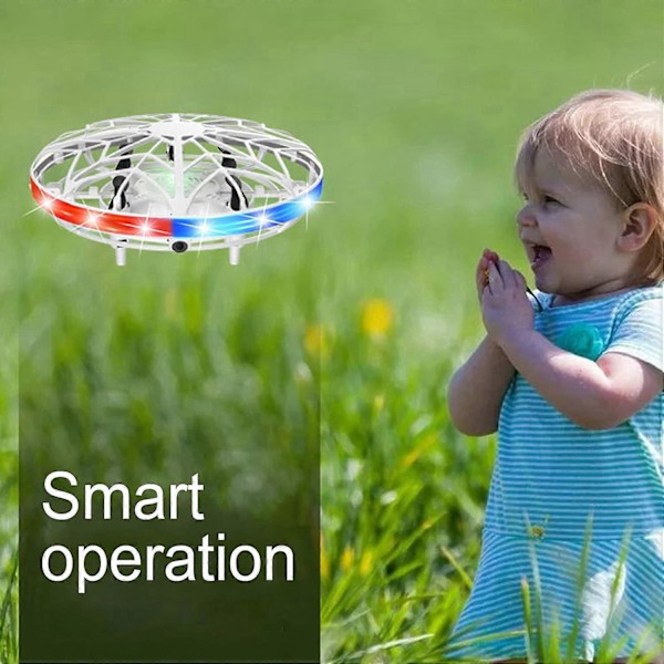 Håndbetjente droner til børn og voksne, Mini Levitation Fire-Akset UFO Droner Legetøj med LED-lys, Smart Flyvende Legetøj med Håndkontrol til 5-1