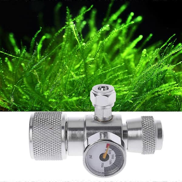 Kompakt CO2 Tryckmätare Regulator Manometer Över 1500PSI Cylinderreducerare
