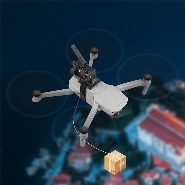 Airdrop-system for Mavic 2/Pro/Air 2/Air fiskekrok agn ring gavelevering