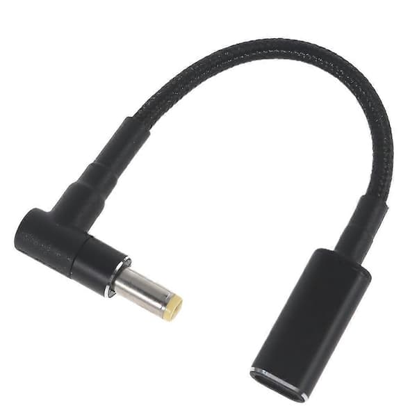 Profesjonell 100W PD USB Type C til DC 5.5 x 1.7 mm hann strømladekabel