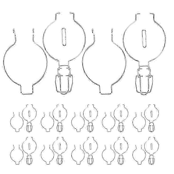 12 stk. Glas Konserveringsglas Tilbehør Wire Klemmer Rustfrit Stål Bred Mund Glas Krukker Forseglet Spænde Beholder Låsning 2 Størrelser SZRH