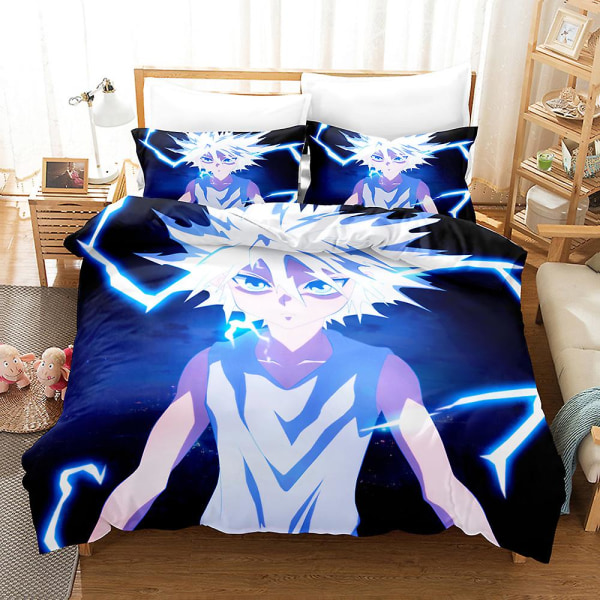 Hunter X Hunter 3d Printed 3st Sängkläder Set Påslakan Cover Cover Örngott Present Färg 8 200x200cm