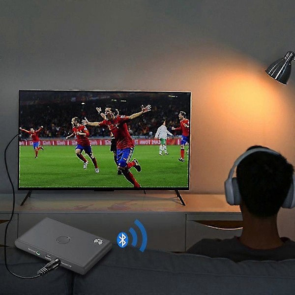 Bluetooth Sender Mottaker Trådløs Lydadapter for TV Bil Bluetooth Lydmottaker Sender
