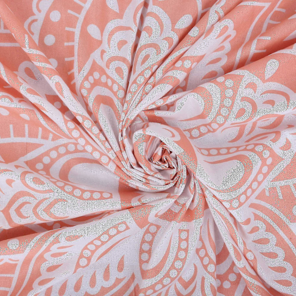 Gobeliini Pinkki Mandala Seinävaate, 150 x 200 cm