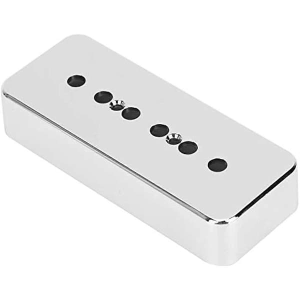 2 st gitarrpickup-skydd P90 Soapbar Pickup-skydd Silver Kromplätering ABS musikinstrumenttillbehör för elgitarr