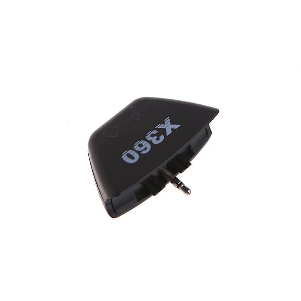 Svart 2,5 mm Jack Mikrofon Headset Hörlurskonverterare Adapter För Xbox 360