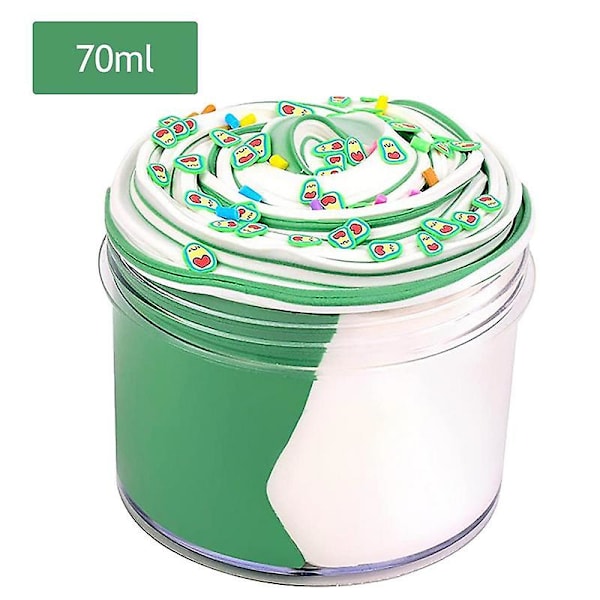 70ml Grön Vit Icke-klibbig Stretchiga pedagogiska leksaker Set Stress relief Bästa Vuxna Flickor Pojkar