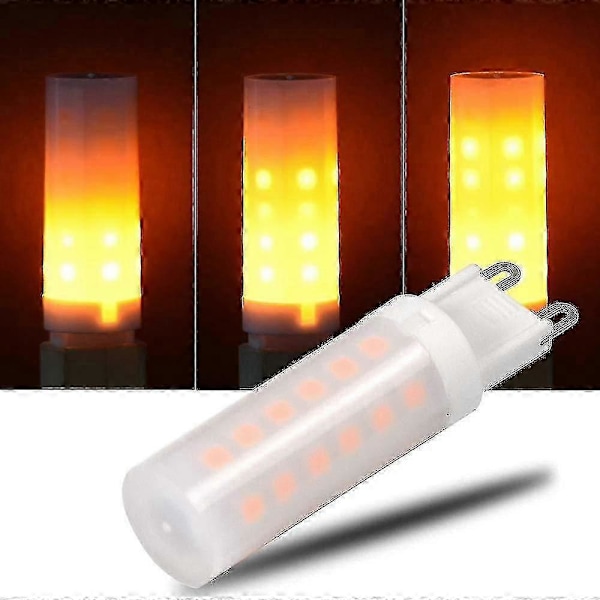 G9 Flam Lampa LED Glödlampa 0.5w PC Keramisk Färg 10lm 36*2835 Smd Ac 220-240v 1300-1700k 360 Grader [Energiklass A] 4-pack