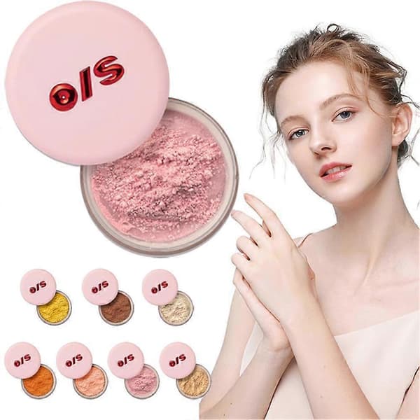 Cujmh Translucent Setting Powder, Matt løst pudder for poreutjevning og lysnende under-øye makeup