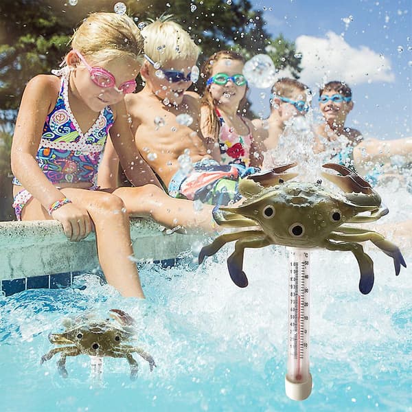 Flytande Skämt Pool Termometer Splittringsresistent Badkar Vattenmätare Frog