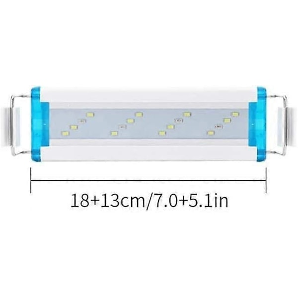 LED Akvariebelysning, Akvarie LED Lampe, 18-58cm Meget Tynd Akvarie LED Lampe til Belysning
