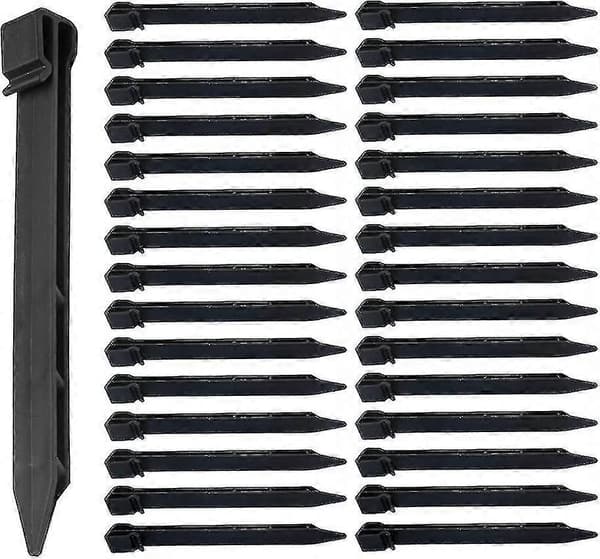 30 st Plast Ecoborder Landskapsmarkering, 25 cm Växtstöd Gräsmatta Stake Heavy Duty