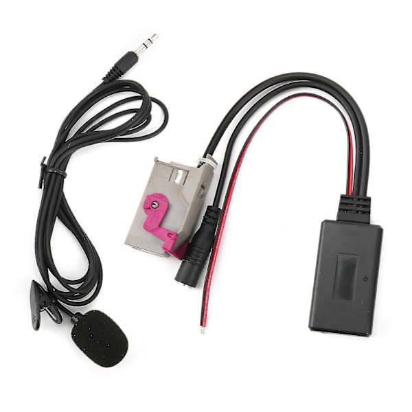 Bluetooth 5.0 Aux Kabel Adapter med Mikrofon Erstatning for A3 A4 A6 A8 Tt R8 Rns-e Hovedenhet