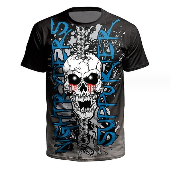 Halloween Skeleton Men Pojkar T-shirt style 1 S