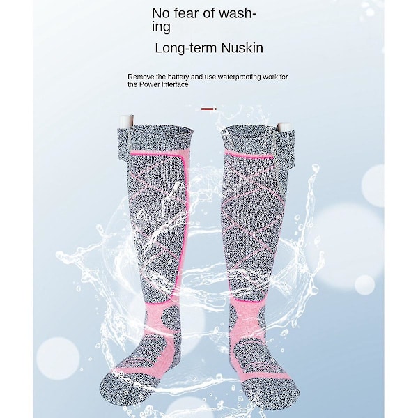 Vinter Varma Utomhussockor Termosockor Justerbara 3 Lägen Elastiska Bekväma Vattentåliga Sockor